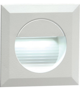 IP54 Recessed Square Indoor/Outdoor LED Guide/Stair/Wall Light White LED, 230V