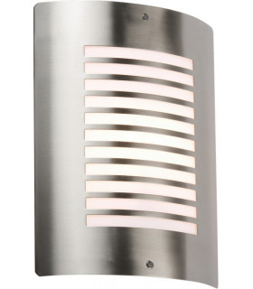 Stainless Steel Outdoor Wall Fixture, 230V IP44 E27 40W