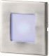Stainless Steel Recessed LED Wall Light Single Blue
