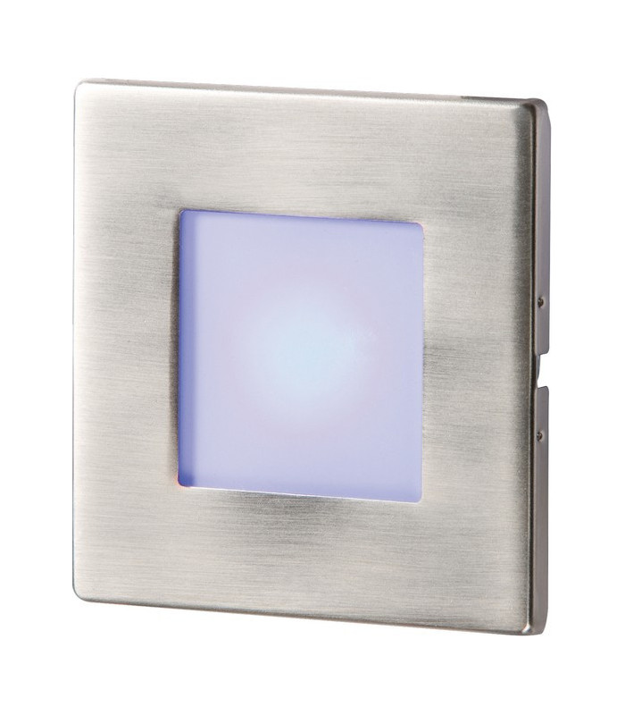 Stainless Steel Recessed LED Wall Light Single Blue