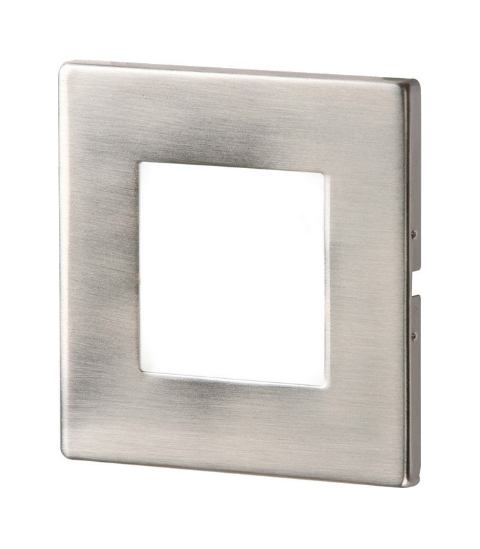 Stainless Steel Recessed LED Wall Light Single White