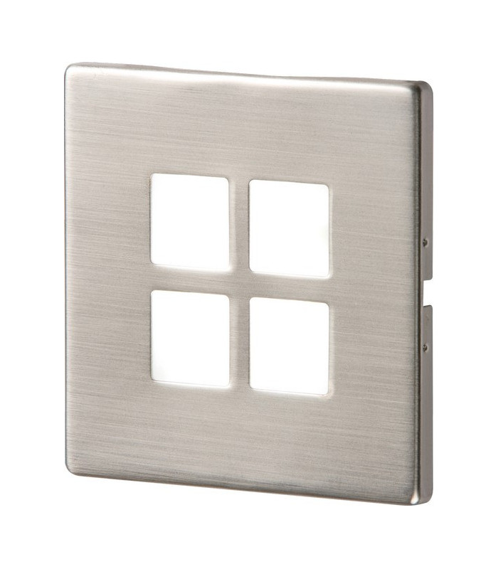 Stainless Steel Recessed LED Wall Light Single White (1 x 1W LED)