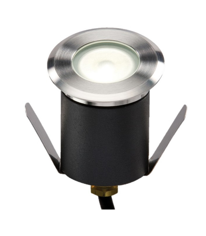 4000K High Output LED White Mini Ground Light comes with cable. Non-Dimmable, 230V IP65 1.5W