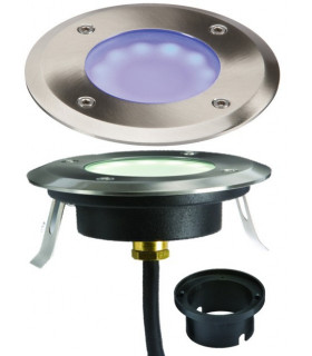 Blue LED Ground / Deck Light, 230V IP65 1.7W