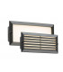 White LED Recessed Brick Light - Black Fascia, 230V IP54 5W