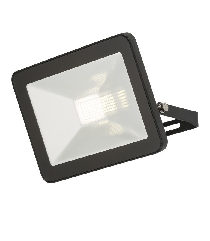 LED Black Die-Cast Aluminium Floodlight 4000K, 230V IP65 30W