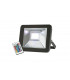RGB LED Black Die-Cast Aluminium Floodlight, 230V IP65 30W