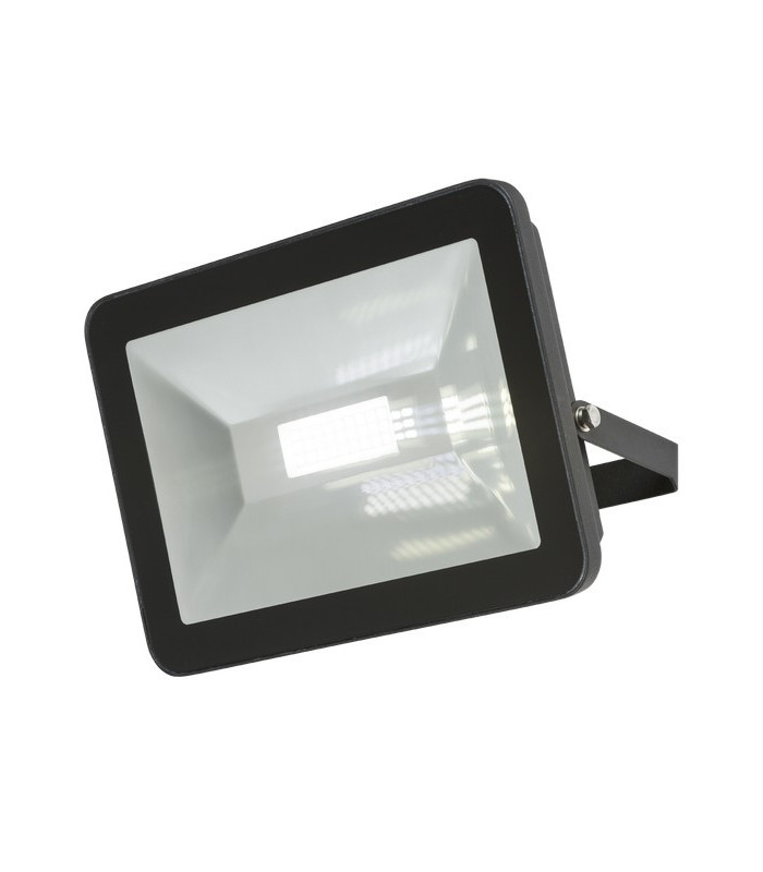 LED Black Die-Cast Aluminium Floodlight 4000K, 230V IP65 80W