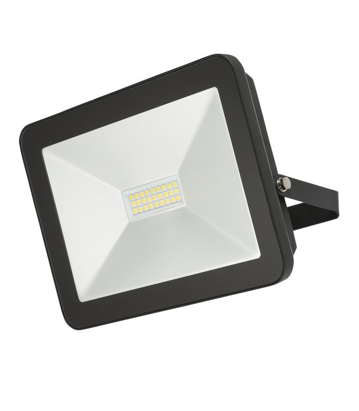 LED Black Die-Cast Aluminium Floodlight 4000K, 230V IP65 100W