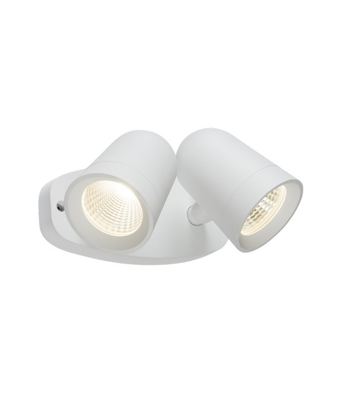 LED White Twin Spot Floodlight, 230V IP65 18W