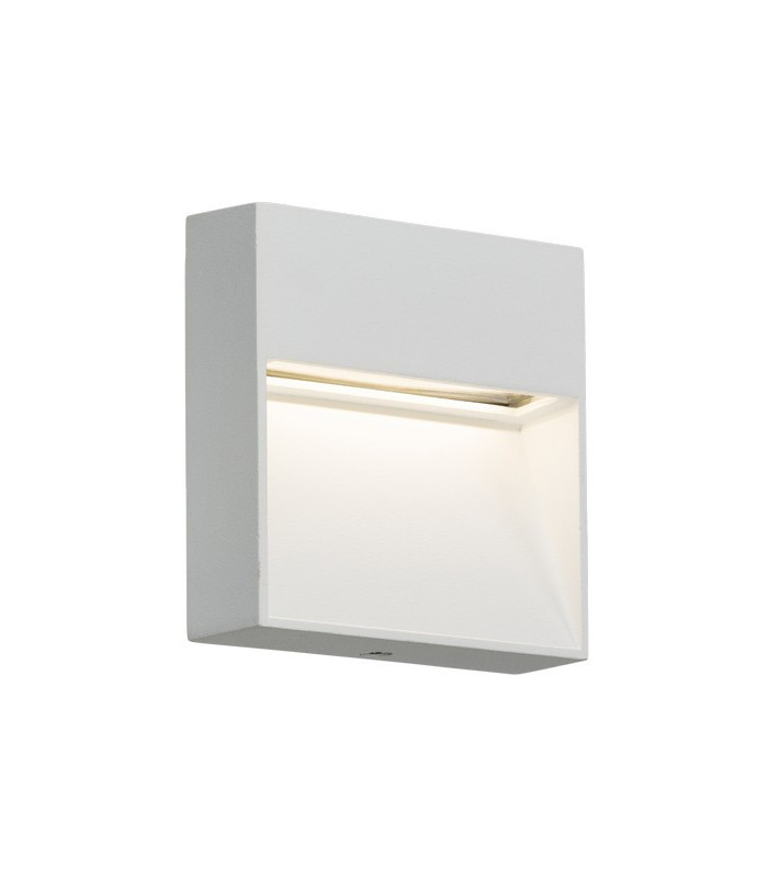 LED Square Wall /Guide light - White, 230V IP44 2W