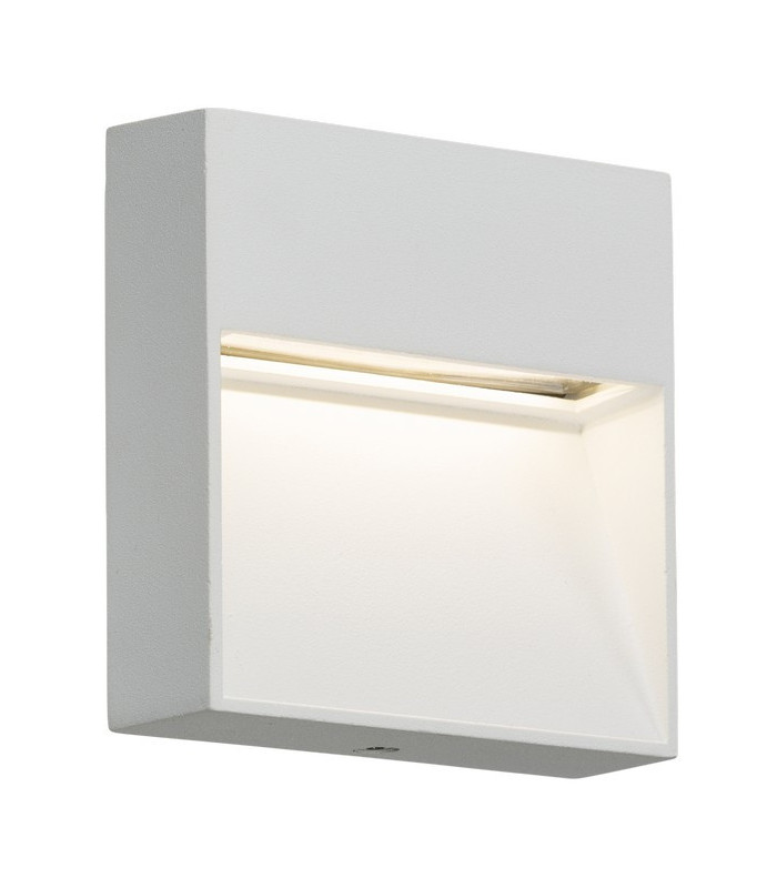 LED Square Wall /Guide light - White, 230V IP44 4W