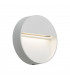 LED Round Wall/Guide light - White, 230V IP44 2W