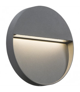 LED Round Wall/Guide light - Grey, 230V IP44 4W