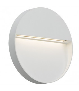 LED Round Wall /Guide light - White, 230V IP44 4W