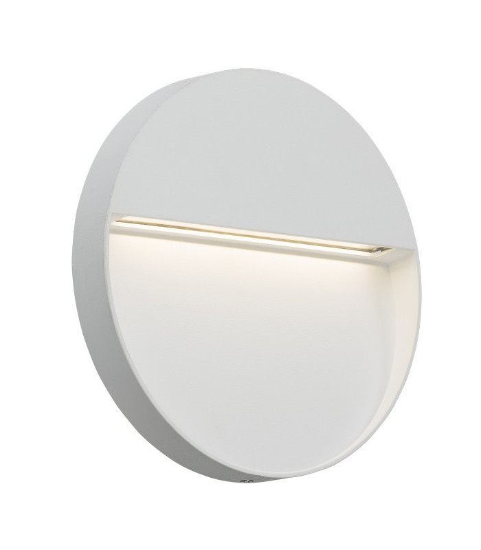 LED Round Wall /Guide light - White, 230V IP44 4W