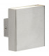 Up/Down LED Wall Light - Brushed Chrome, 230V IP54 2x4W