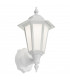 LED Wall Lantern - White, 230V IP54 8W