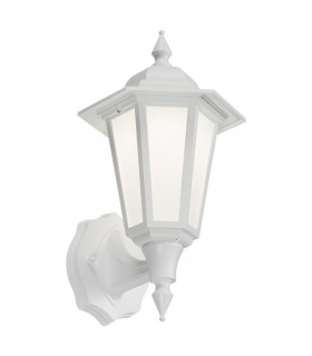 LED Wall Lantern - White, 230V IP54 8W