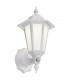LED Wall Lantern with PIR - White, 230V, IP54