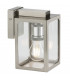 E27 Wall Lantern - Brushed Chrome, 230V, IP23