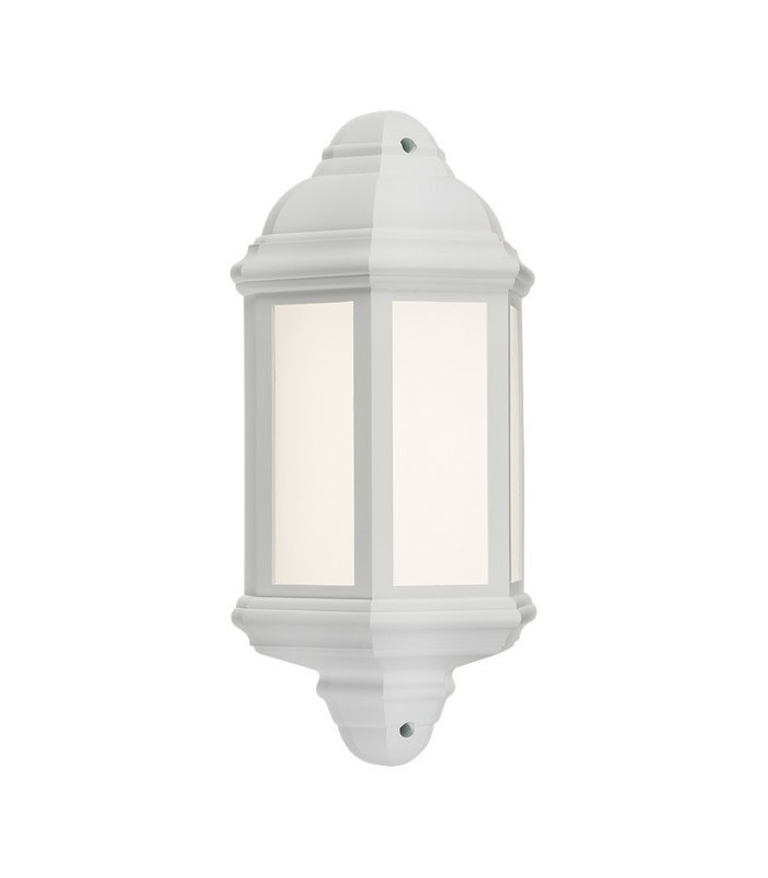 LED Half Wall Lantern - White, 230V, IP54