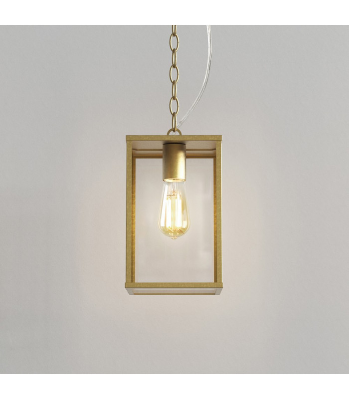 Outdoor Pendant Natural Brass IP44, E27