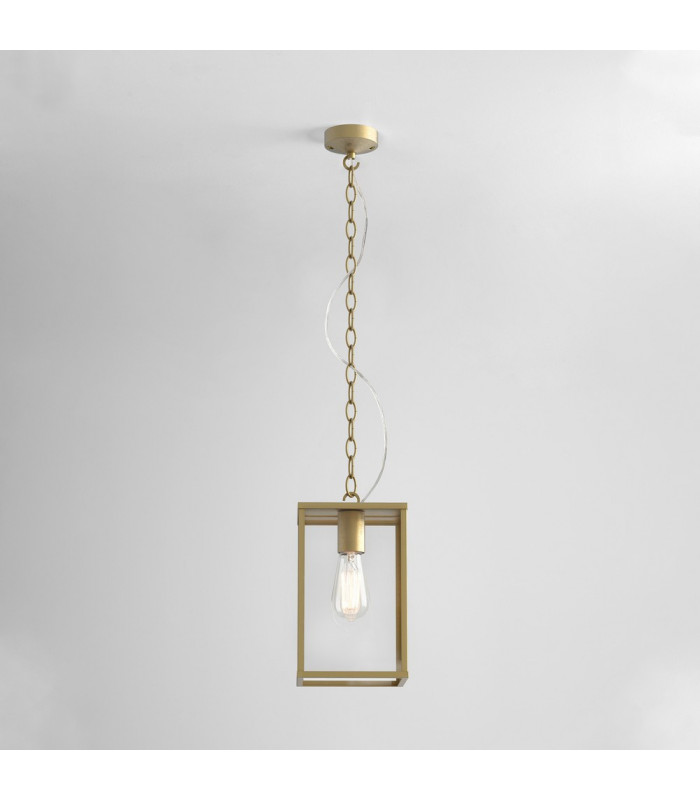 Outdoor Pendant Natural Brass IP44, E27