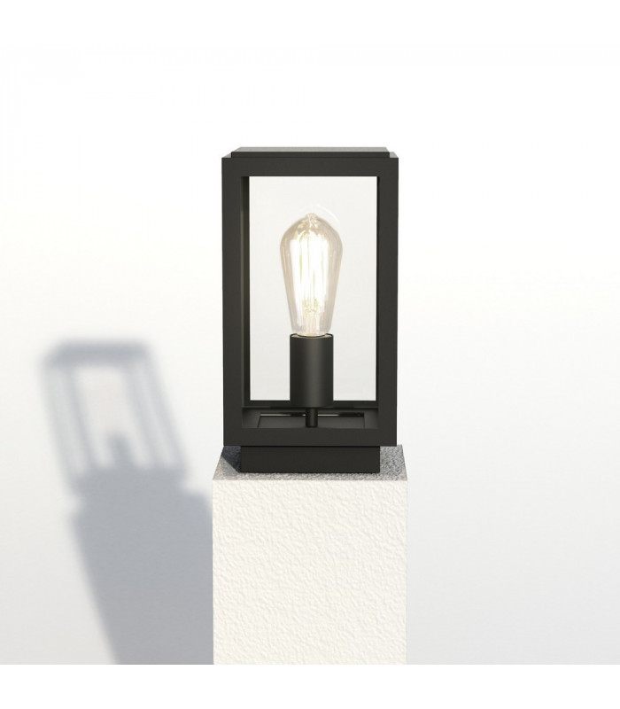 Outdoor Pedestal Lamp Textured Black IP44, E27