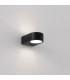 High Power LED Bathroom Wall Lamp Matt Black IP44