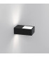 High Power LED Bathroom Wall Lamp Matt Black IP44