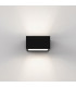 High Power LED Bathroom Wall Lamp Matt Black IP44
