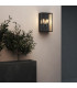 Outdoor 2 Light Wall Lamp Textured Black IP44, E27