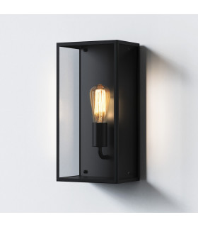 Outdoor Wall Lamp Textured Black IP44, E27