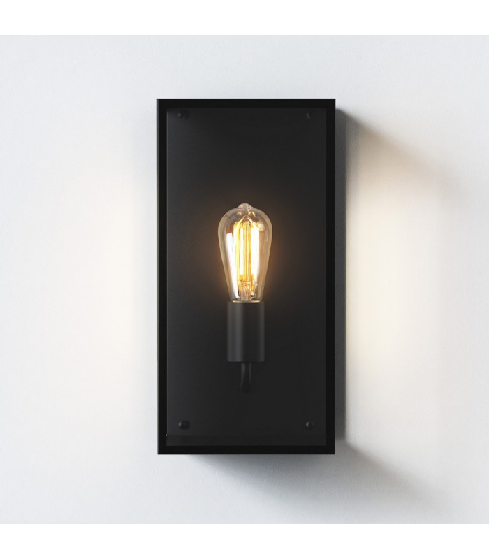 Outdoor Wall Lamp Textured Black IP44, E27