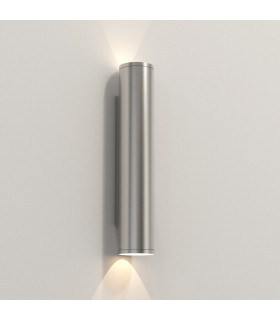 Coastal 2 Light Wall Lamp Brushed Stainless Steel IP44, GU10