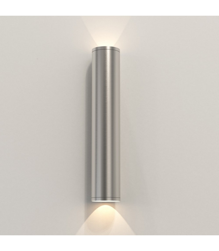 Coastal 2 Light Wall Lamp Brushed Stainless Steel IP44, GU10