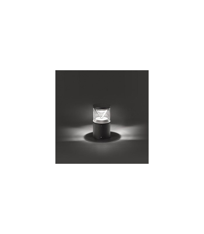 Integrated LED Pedestal Light Outdoor Ground Light Grey, 2700K, IP65