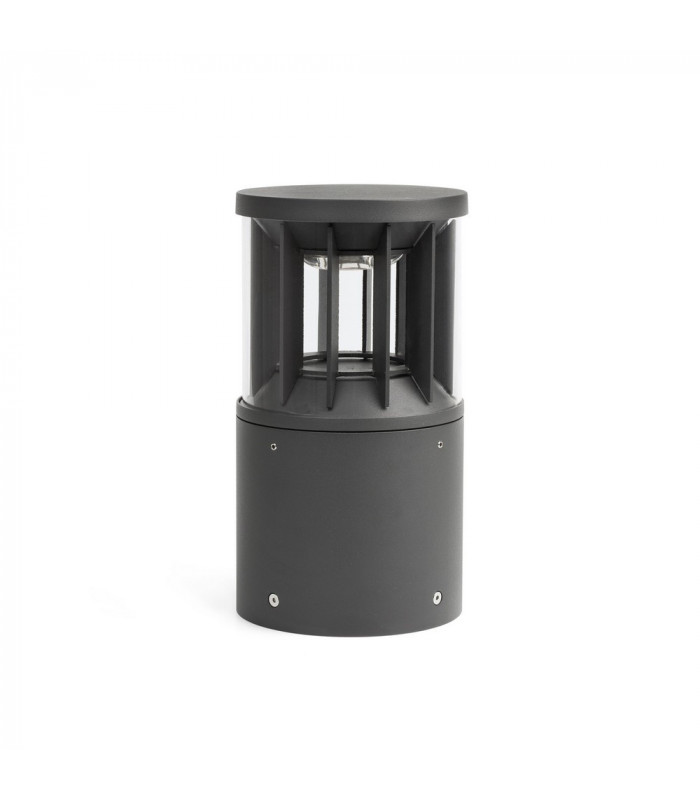 Integrated LED Pedestal Light Outdoor Ground Light Grey, 2700K, IP65