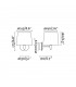 Integrated LED Pedestal Light Outdoor Ground Light Grey, 4000K, IP65