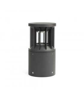 Integrated LED Pedestal Light Outdoor Ground Light Grey, 3000K, IP65