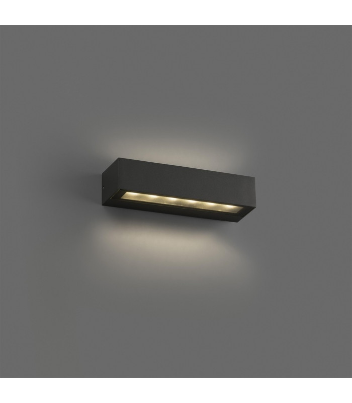 Integrated LED Up Down Lighter Outdoor Wall Light Grey, 3000K, IP65