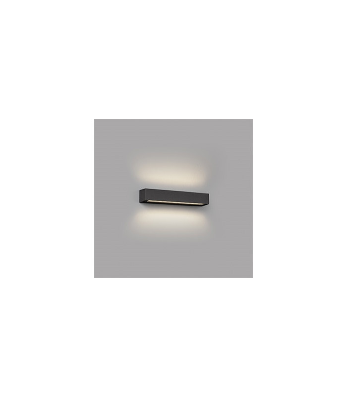 Integrated LED Up Down Lighter Outdoor Wall Light Grey, 3000K, IP65