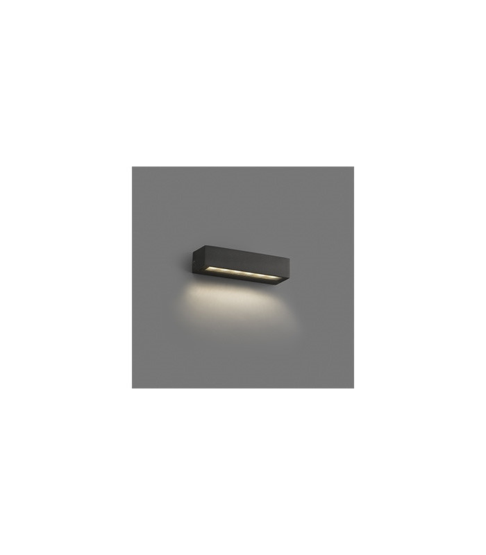 Integrated LED Down Lighter Outdoor Wall Light Grey, 3000K, IP65
