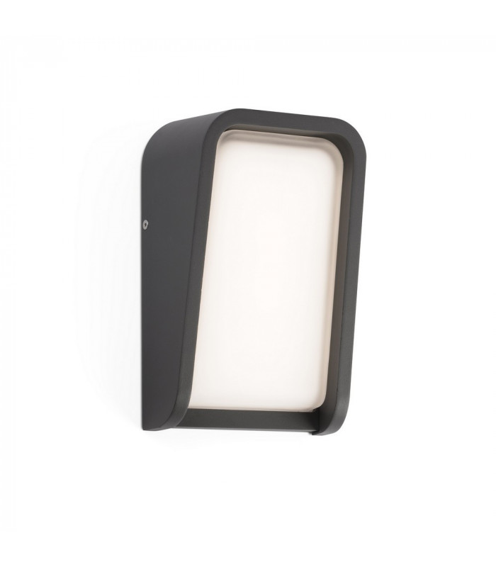 Integrated LED Flush Wall Light Outdoor Wall Light Grey, 3000K, IP65
