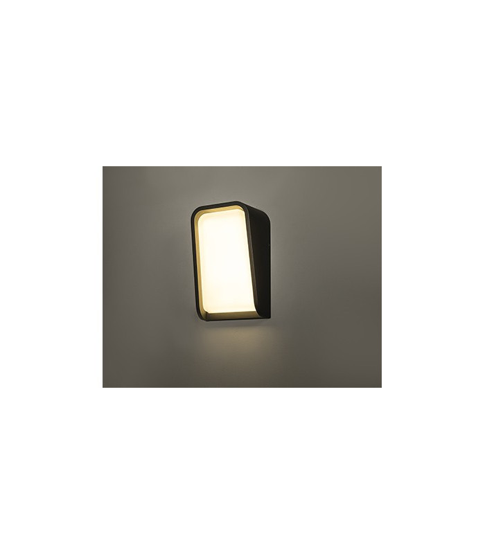 Integrated LED Flush Wall Light Outdoor Wall Light Grey, 3000K, IP65