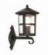 1 Light Outdoor Wall Lantern Light Black IP43, E27