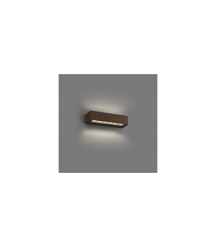 Integrated LED Up Down Lighter Outdoor Wall Light Brown, 3000K, IP65