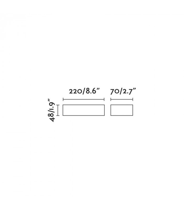 Integrated LED Up Down Lighter Outdoor Wall Light Brown, 3000K, IP65