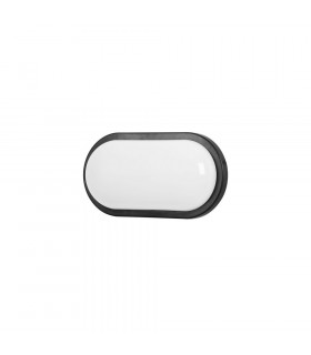 LED Flush Outdoor Wall Light Black 13.4W 3000K 1401lm